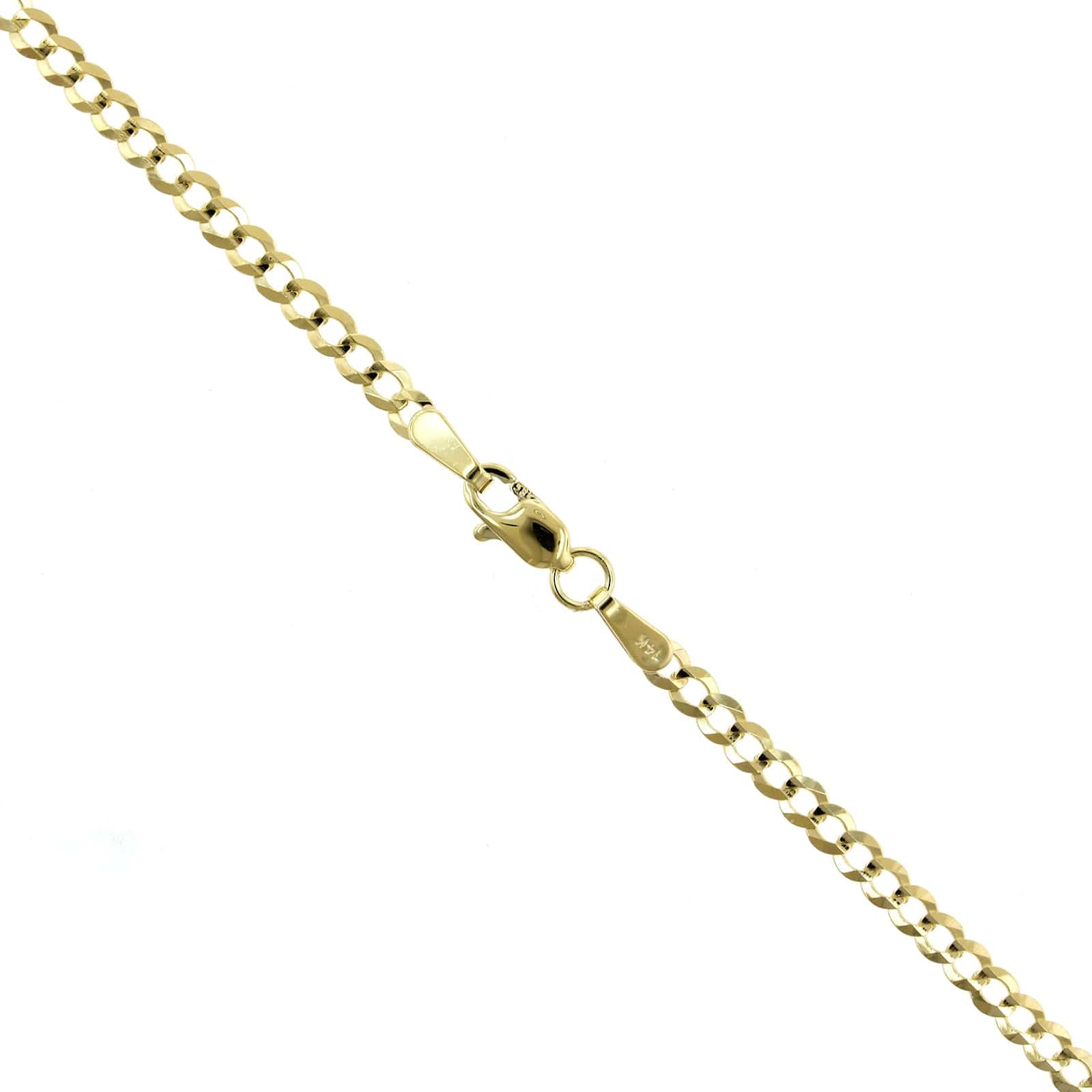 14K Yellow Gold Curb Chain - Image 2