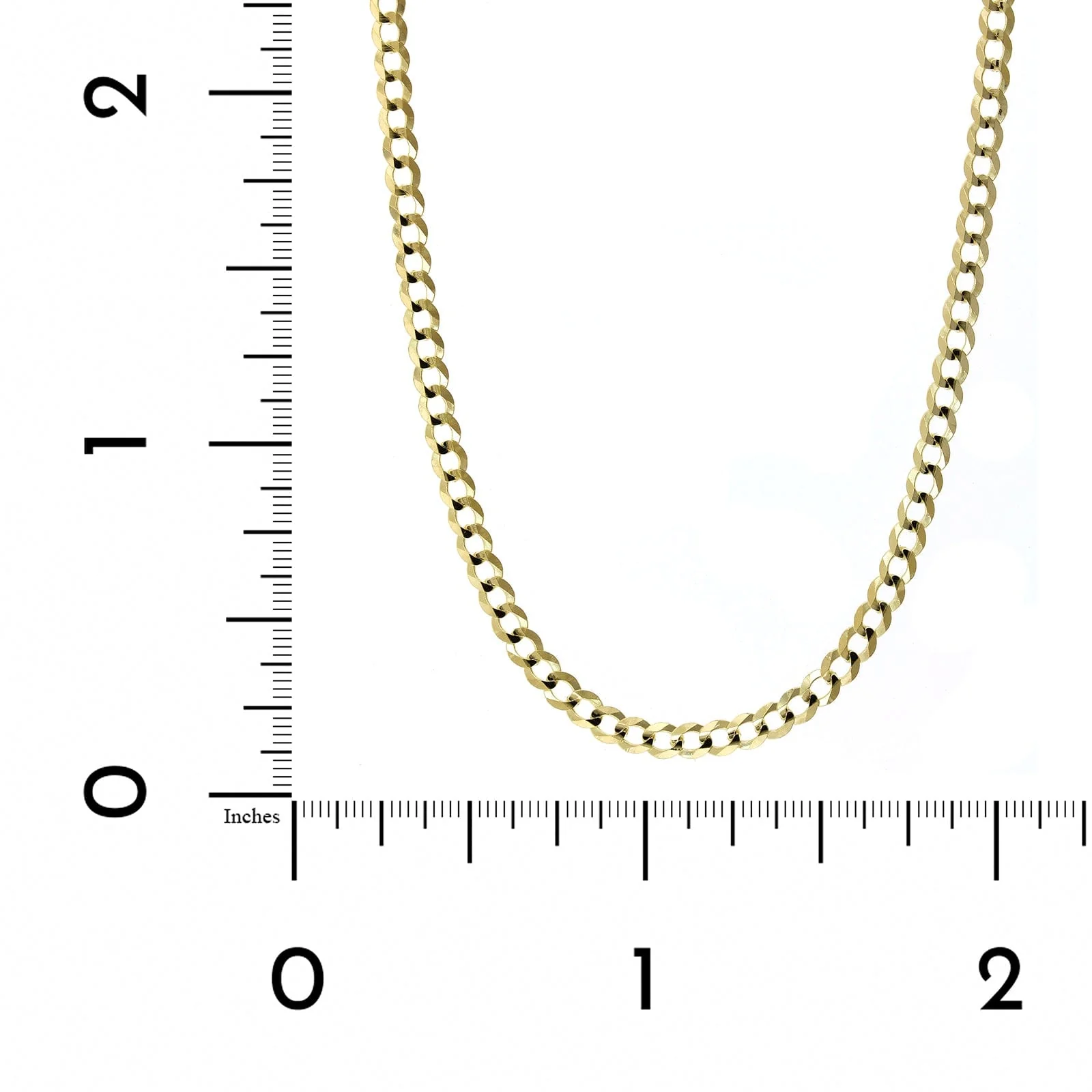 14K Yellow Gold Curb Chain - Image 3