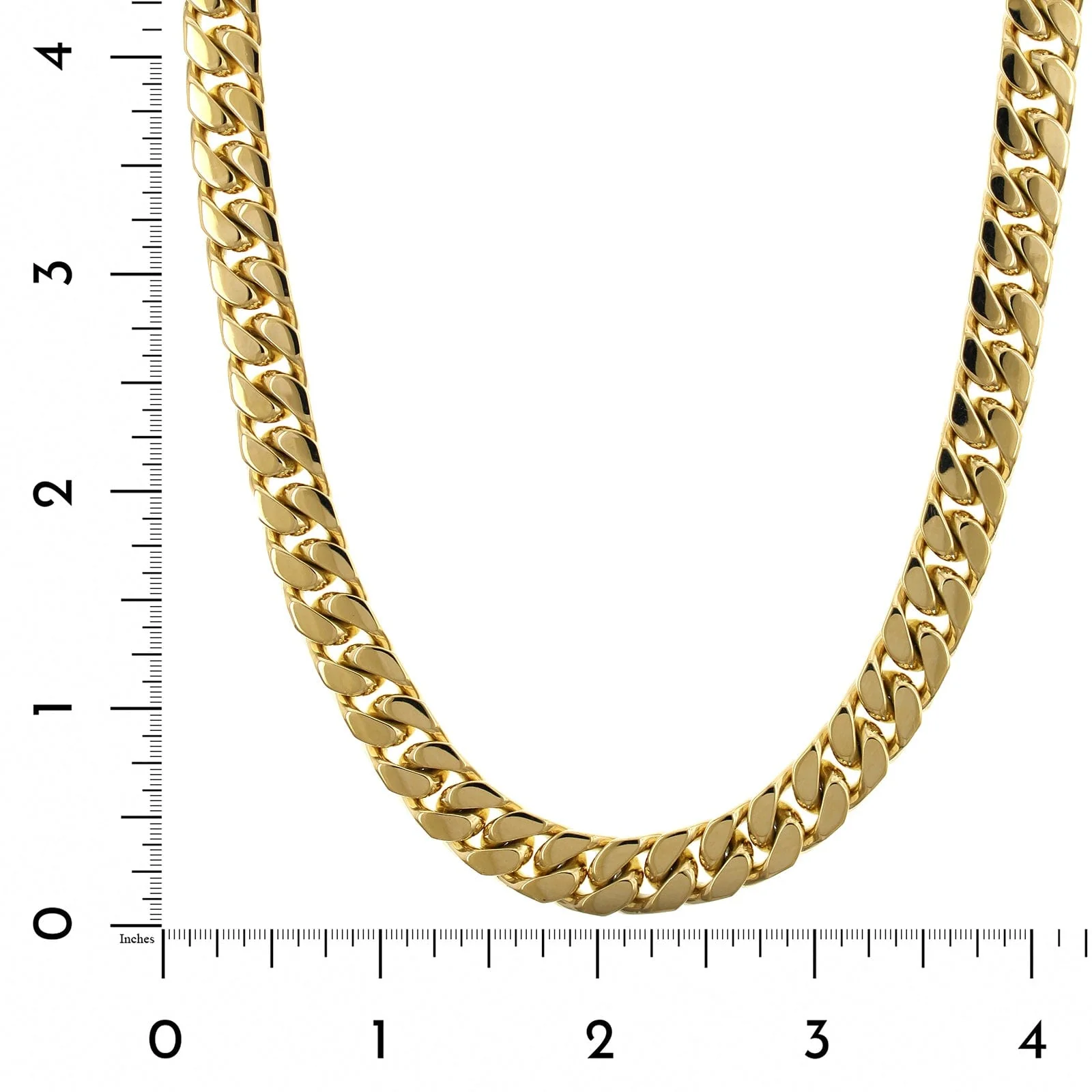 18K Yellow Gold Heavy Curb Chain - Image 3