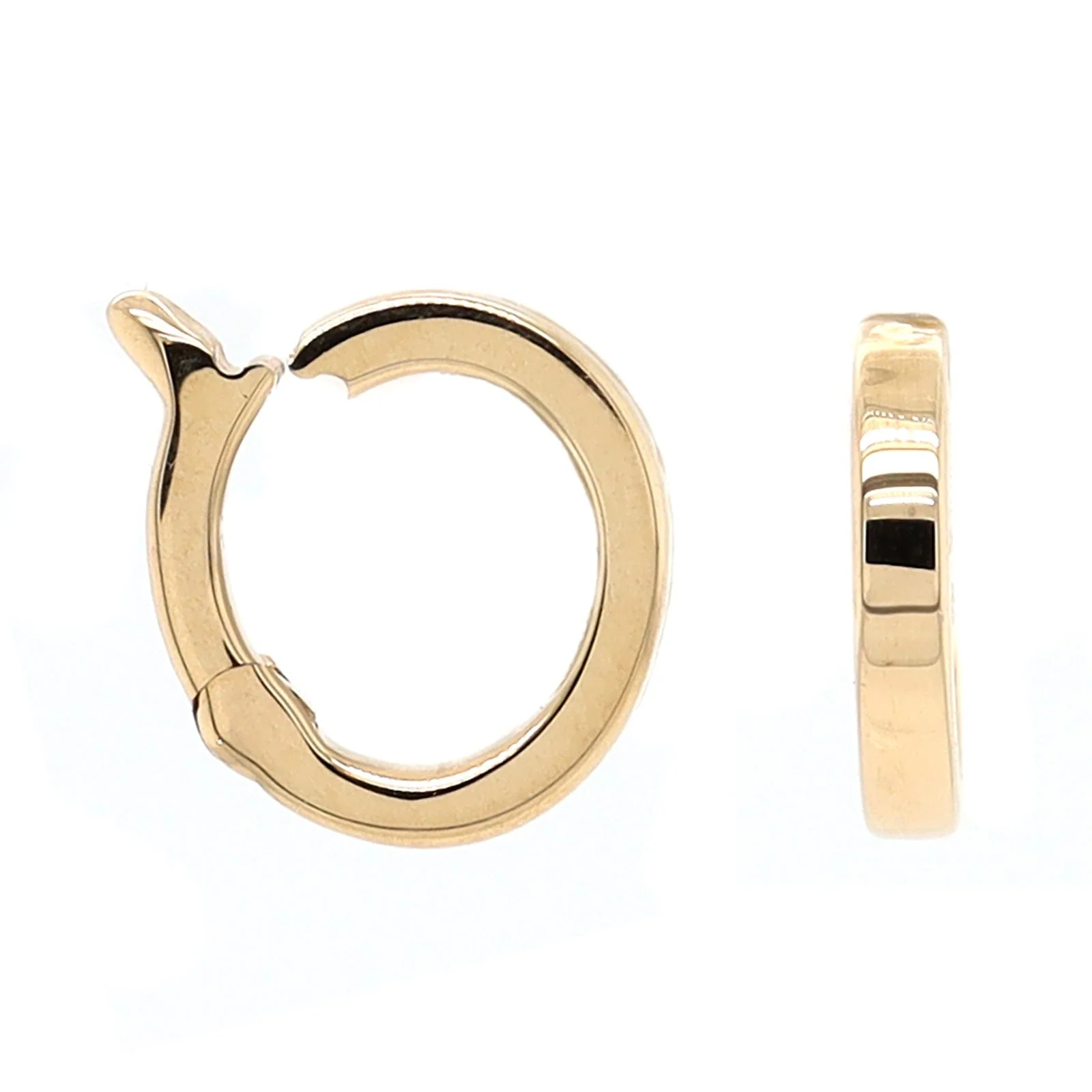 Three Stories 14K Yellow Gold Classic Tiny Oval Bail