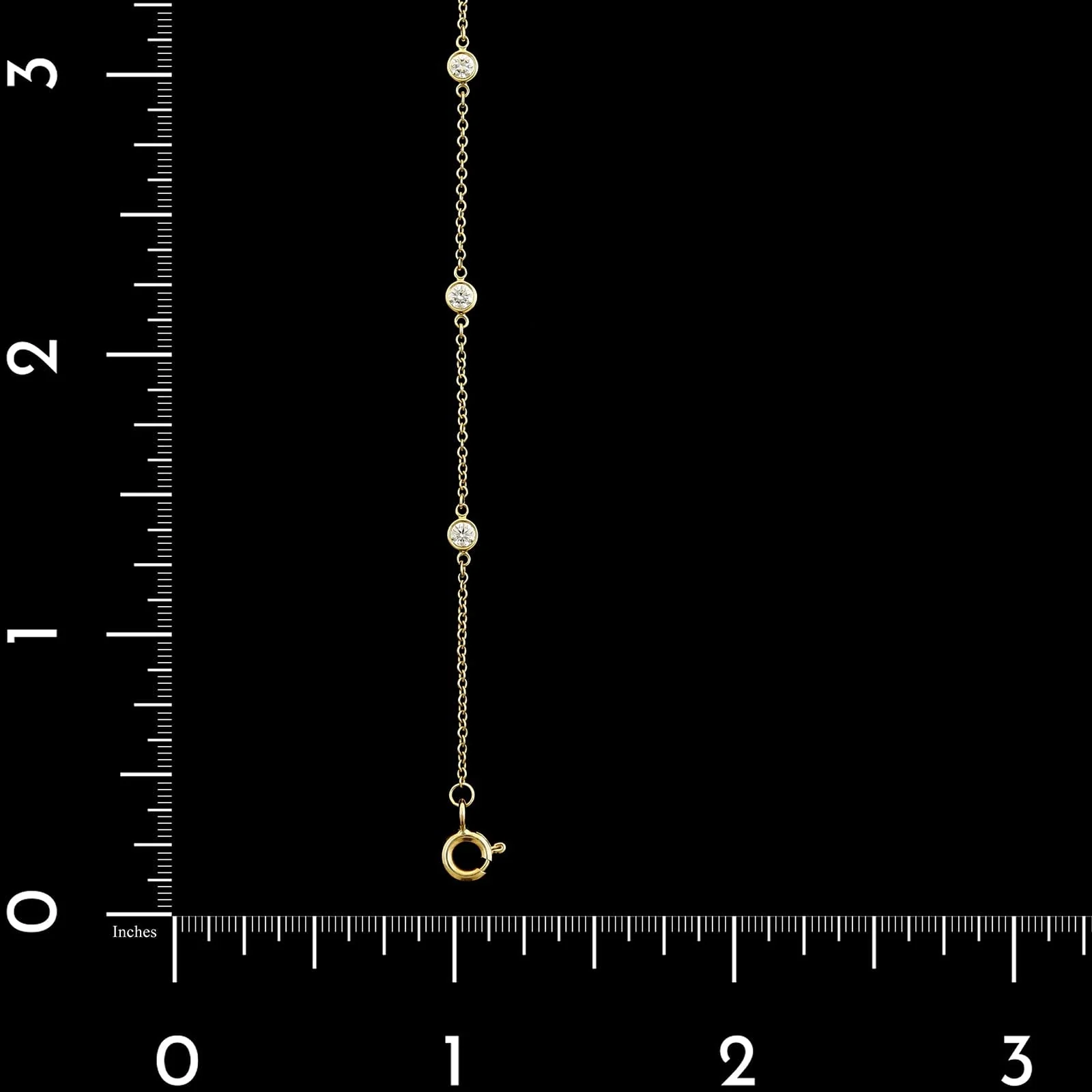Tiffany & Co. 18K Yellow Gold Estate Diamond by the Yard Bracelet - Image 3