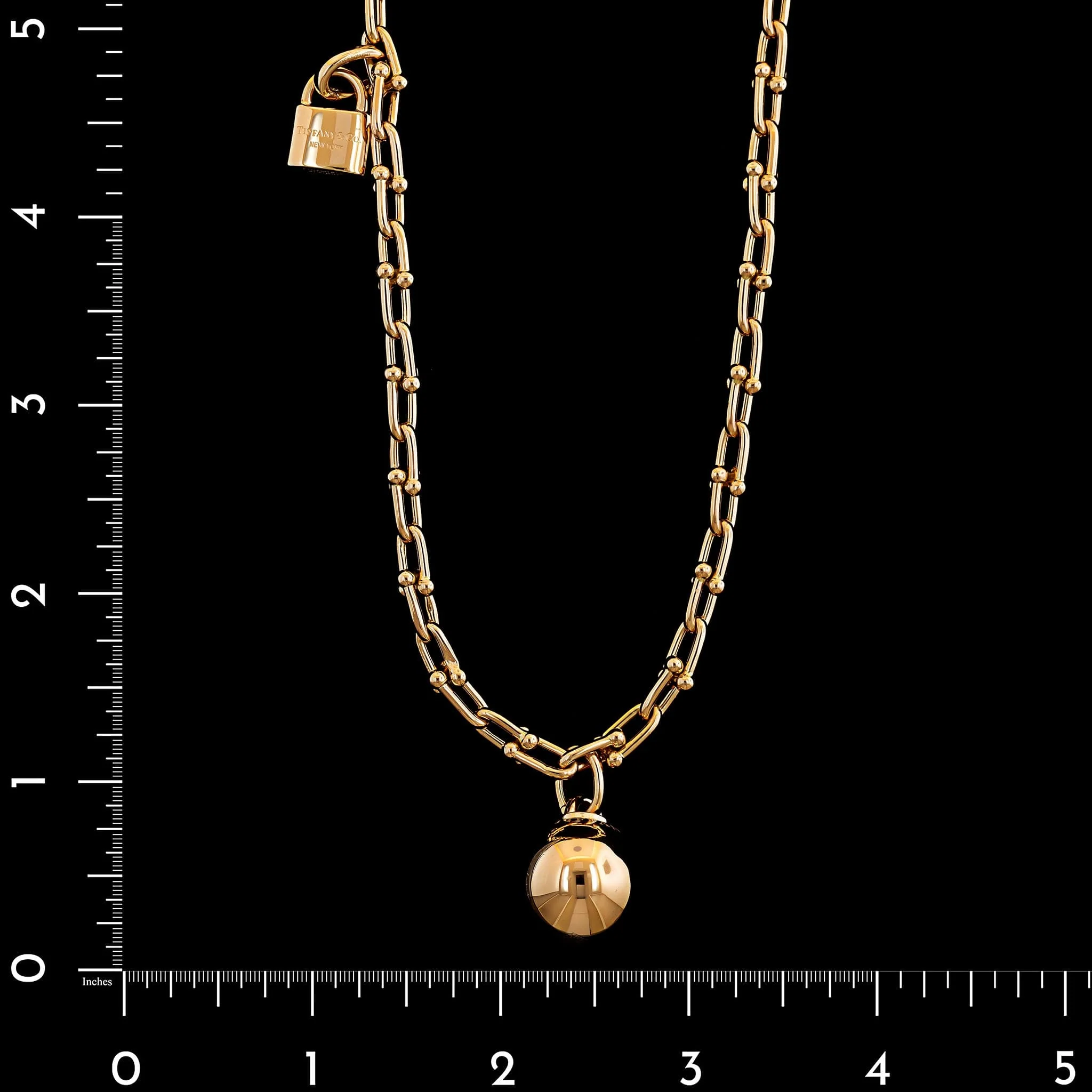 Tiffany & Co. 18K Rose Gold Estate Hardware Wrap Necklace - Image 4