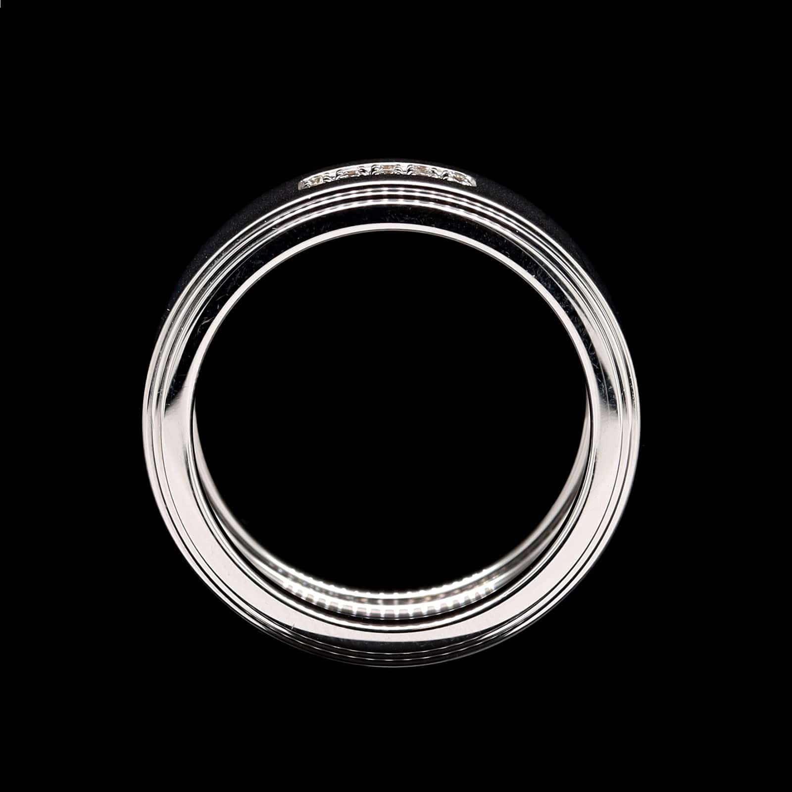 Tiffany & Co. 18K White Gold Estate Century Diamond Band - Image 3