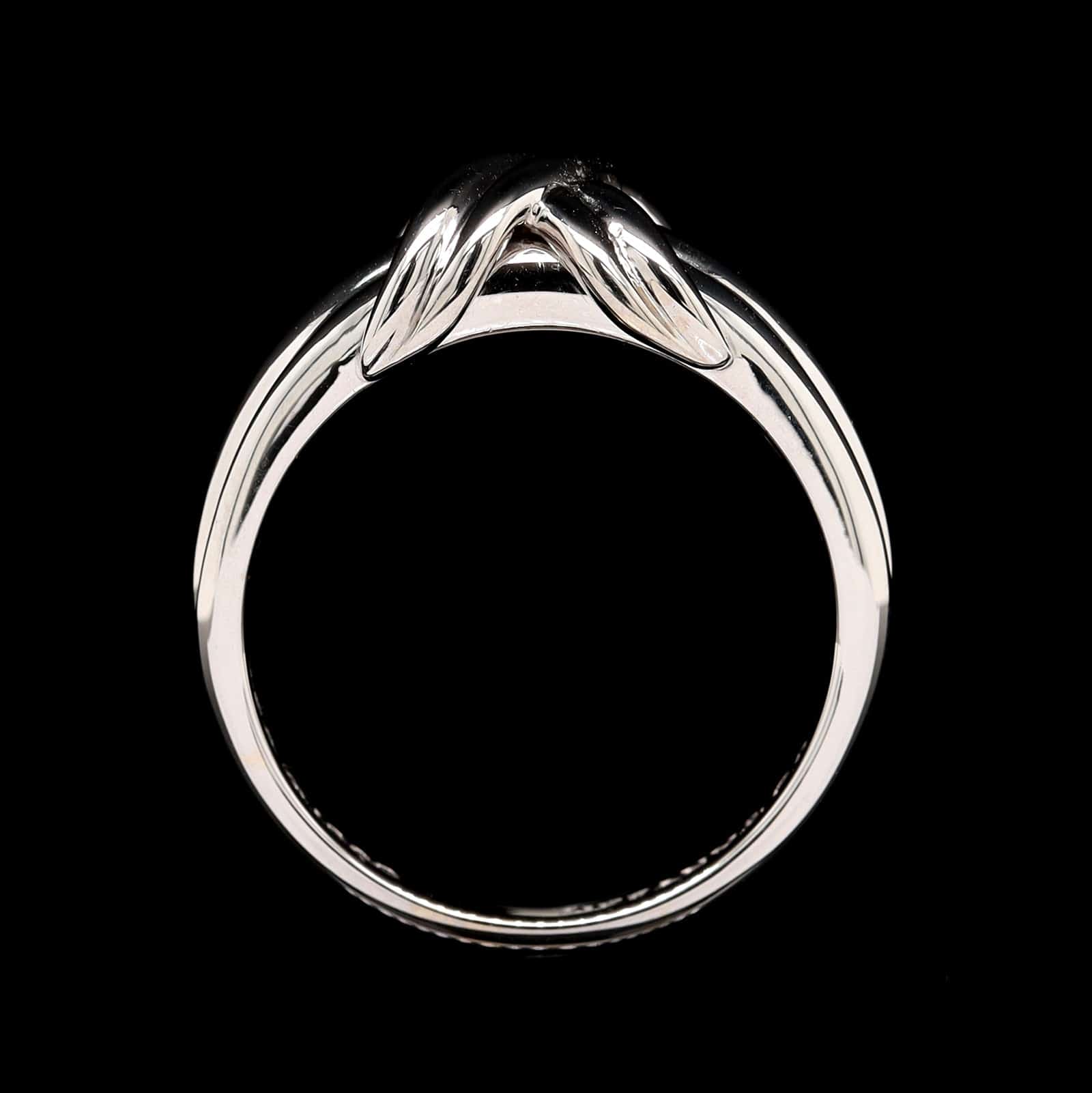 Tiffany & Co. 18K White Gold Estate Signature X Ring - Image 3