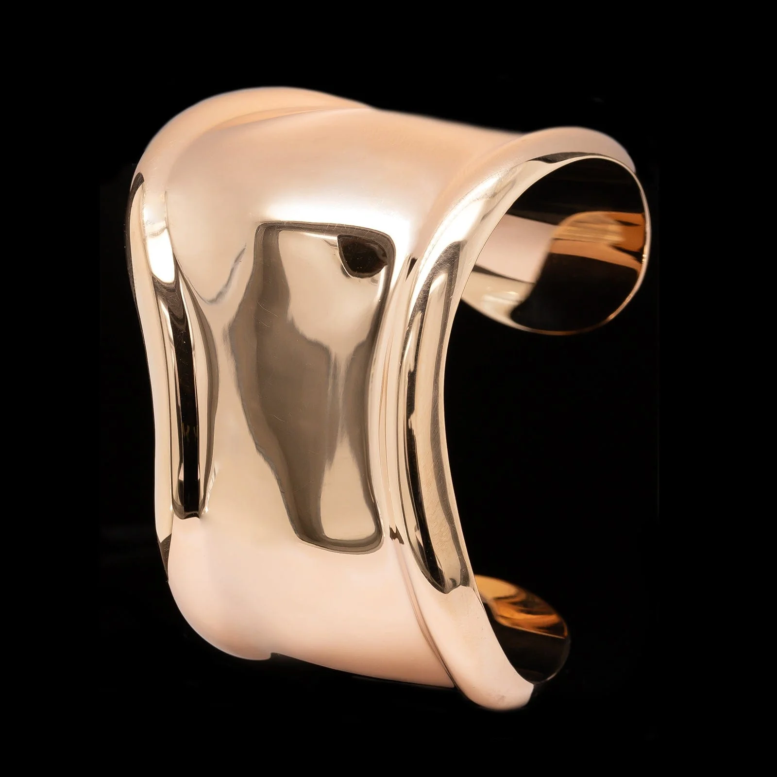 Tiffany & Co. Elsa Peretti 18K Rose Gold Estate Small Bone Cuff Bracelet - Image 2