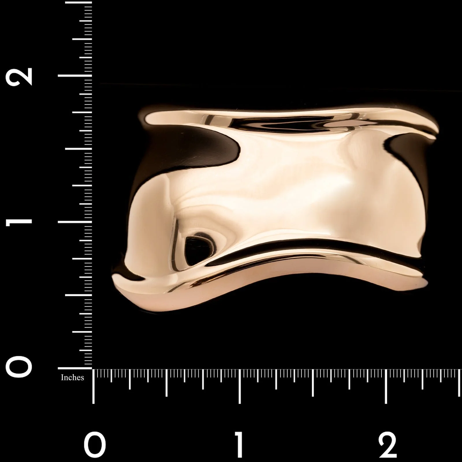 Tiffany & Co. Elsa Peretti 18K Rose Gold Estate Small Bone Cuff Bracelet - Image 3