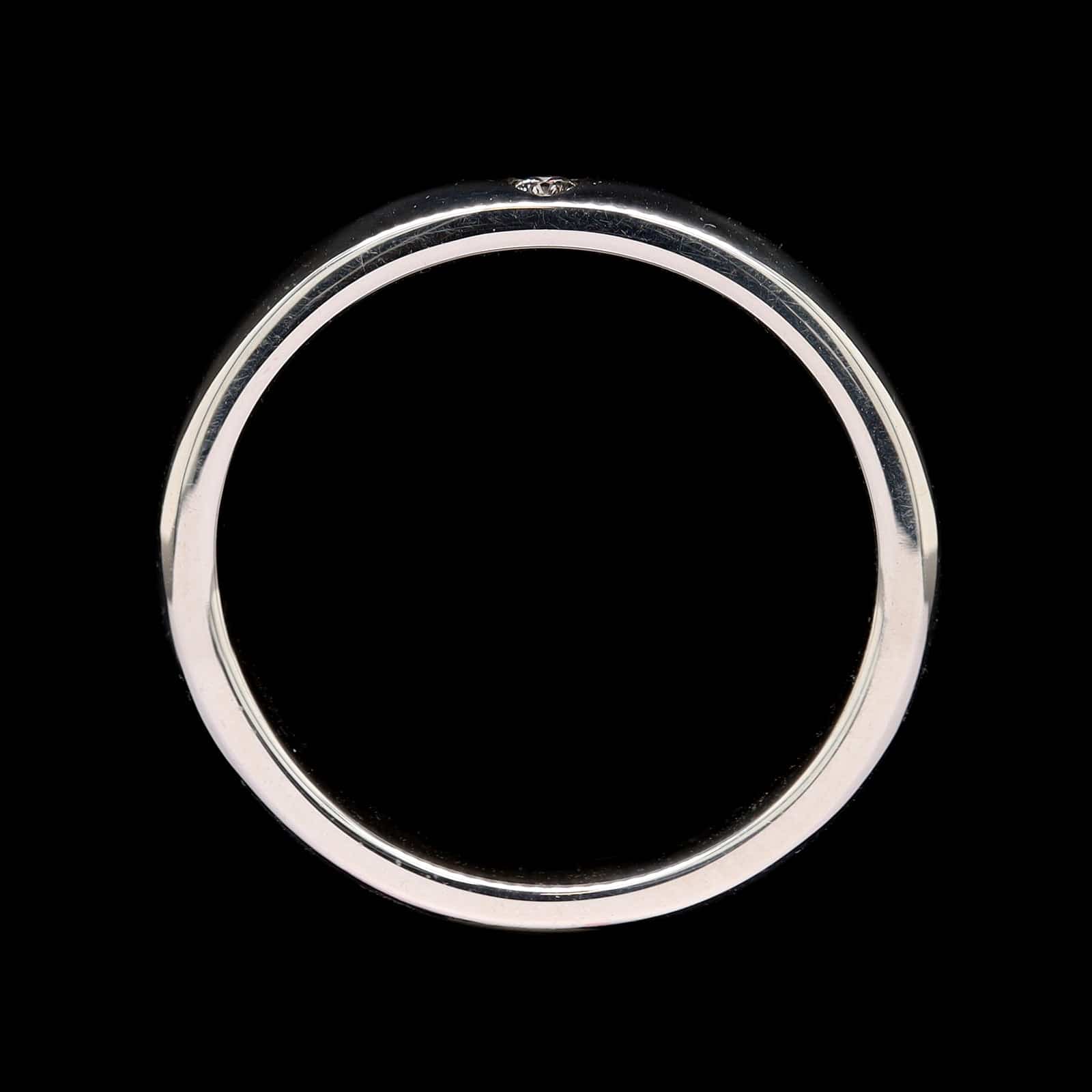 Tiffany & Co. Elsa Peretti Sterling Silver Estate Diamond Stacking Band - Image 3