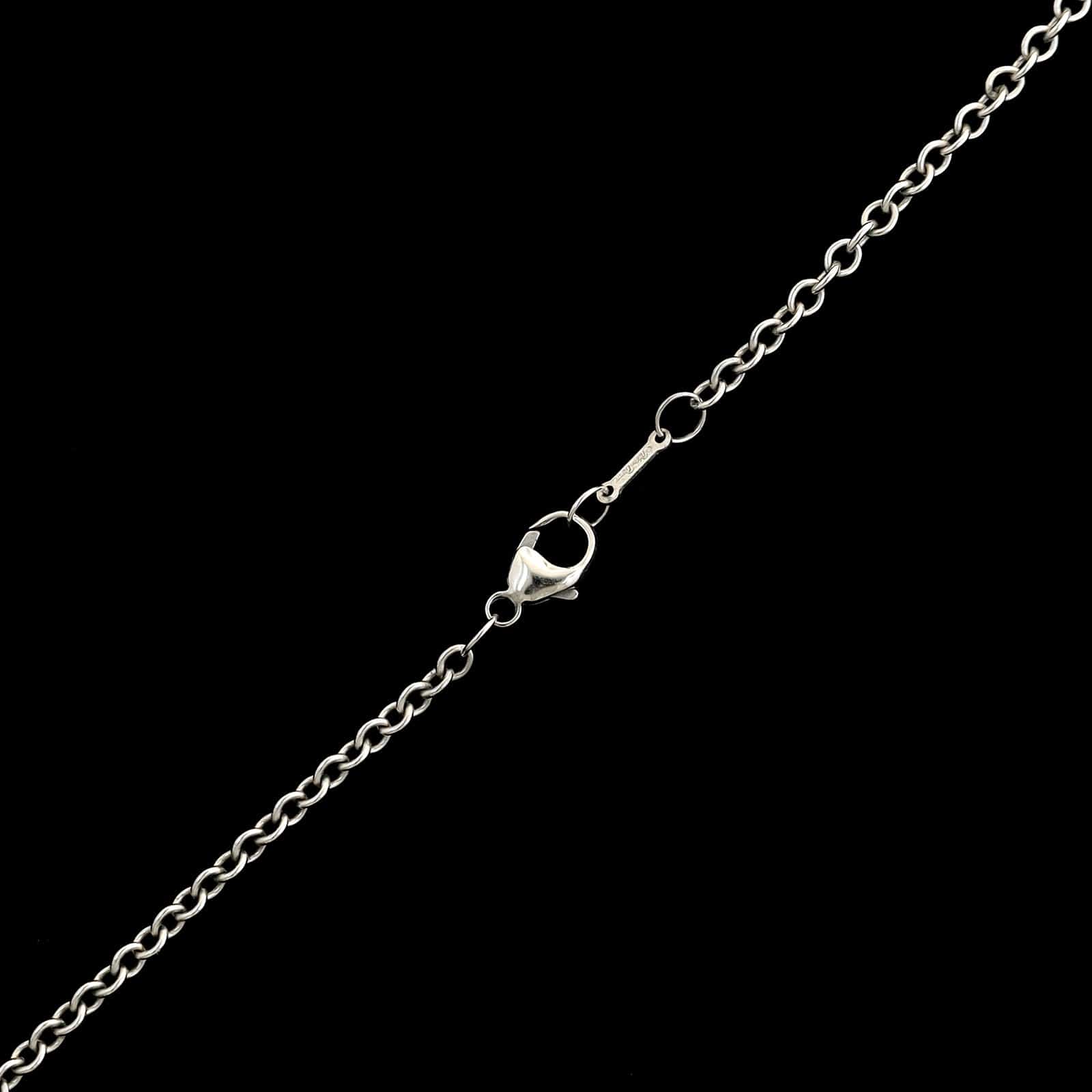 Tiffany & Co. Paloma Picasso Sterling Silver Estate Cultured Freshwater Pearl Olive Leaf Tassel Necklace - Image 2