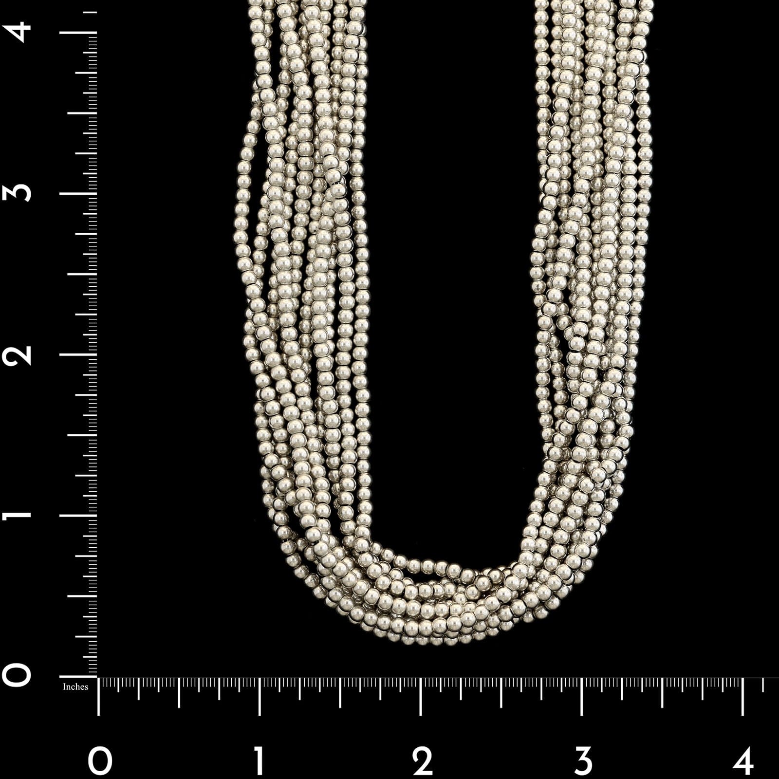 Tiffany & Co. Sterling Silver Estate Multi-strand Torsade Necklace - Image 3