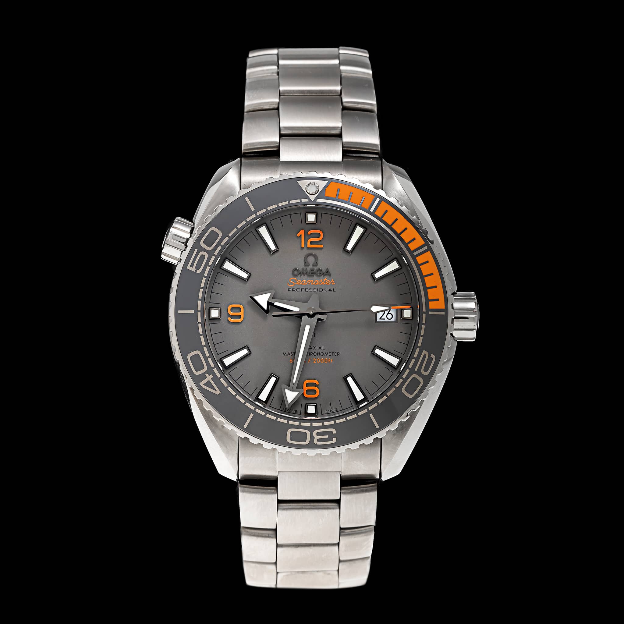Titanium Pre-Owned Omega Seamaster Planet Ocean 600m Estate Watch