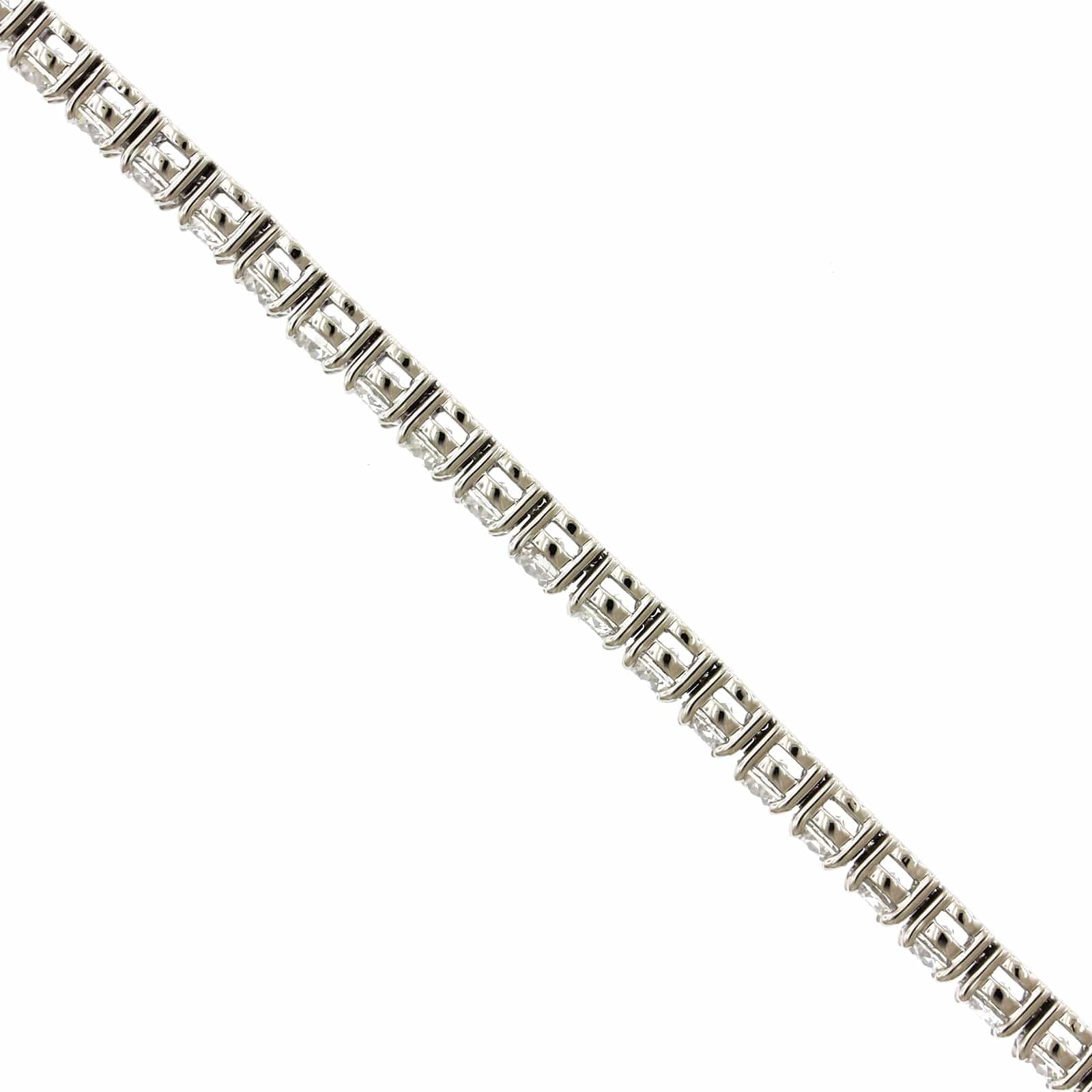 Platinum Prongset Diamond Tennis Bracelet - Image 2