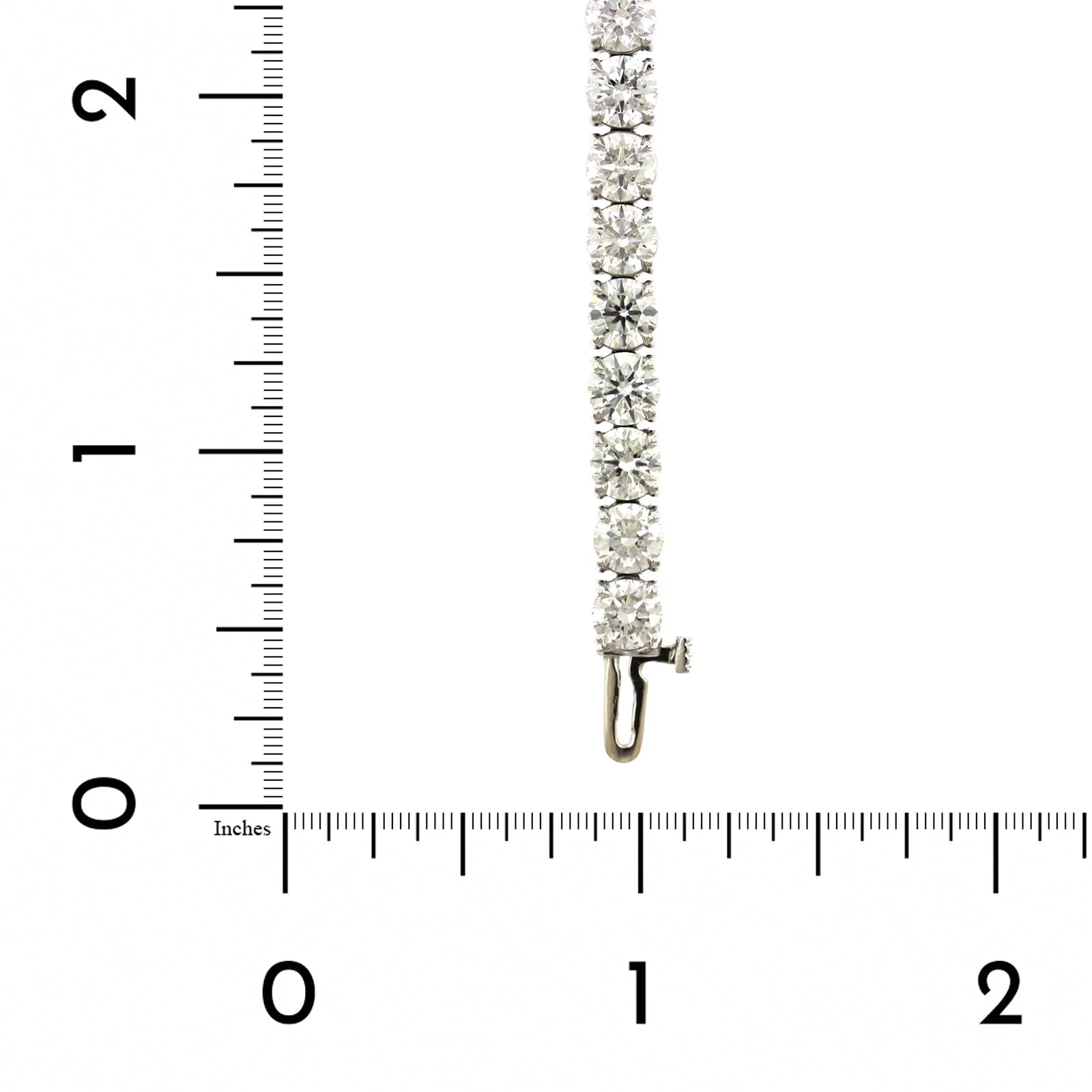 Platinum Prongset Diamond Tennis Bracelet - Image 3