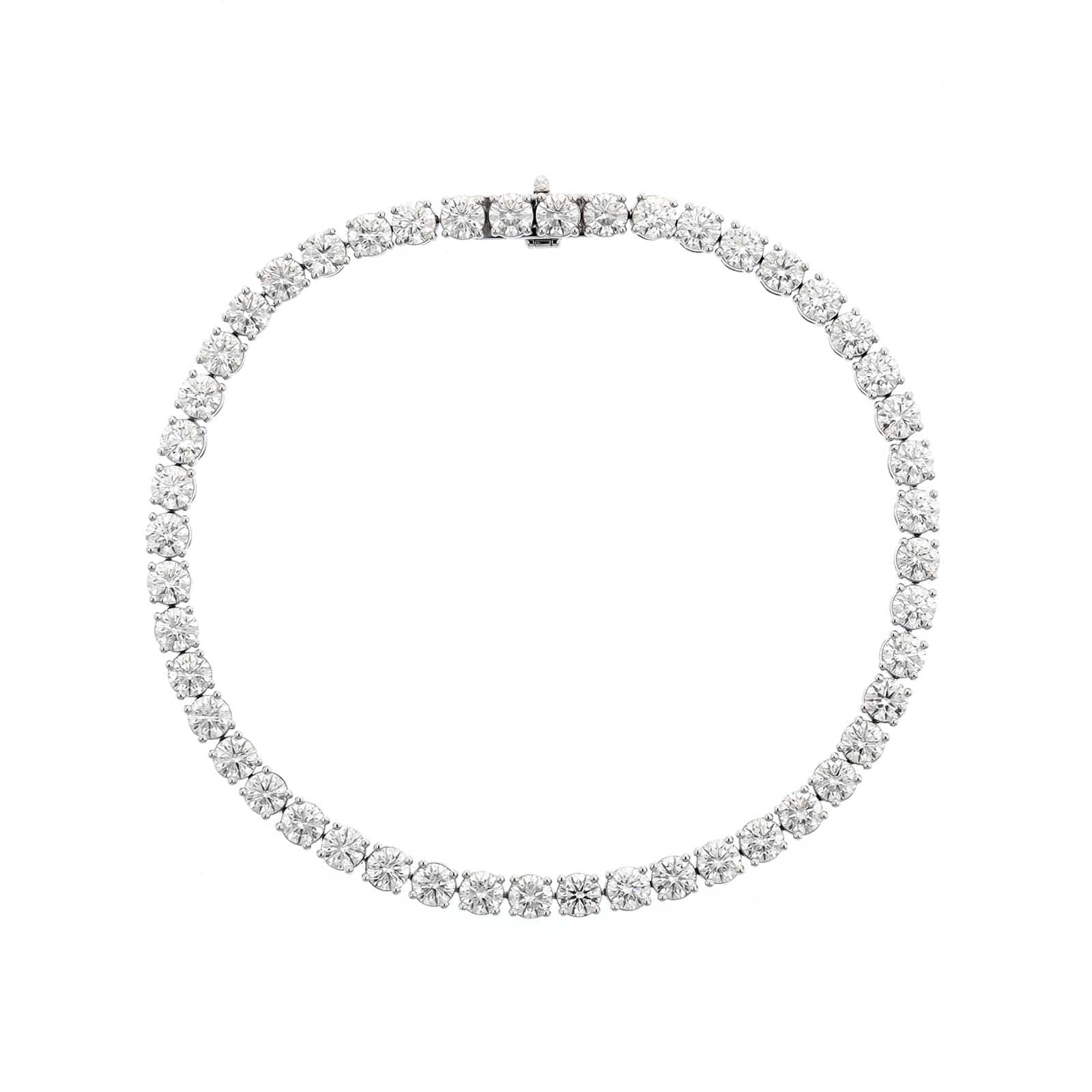18K White Gold Diamond Tennis Bracelet
