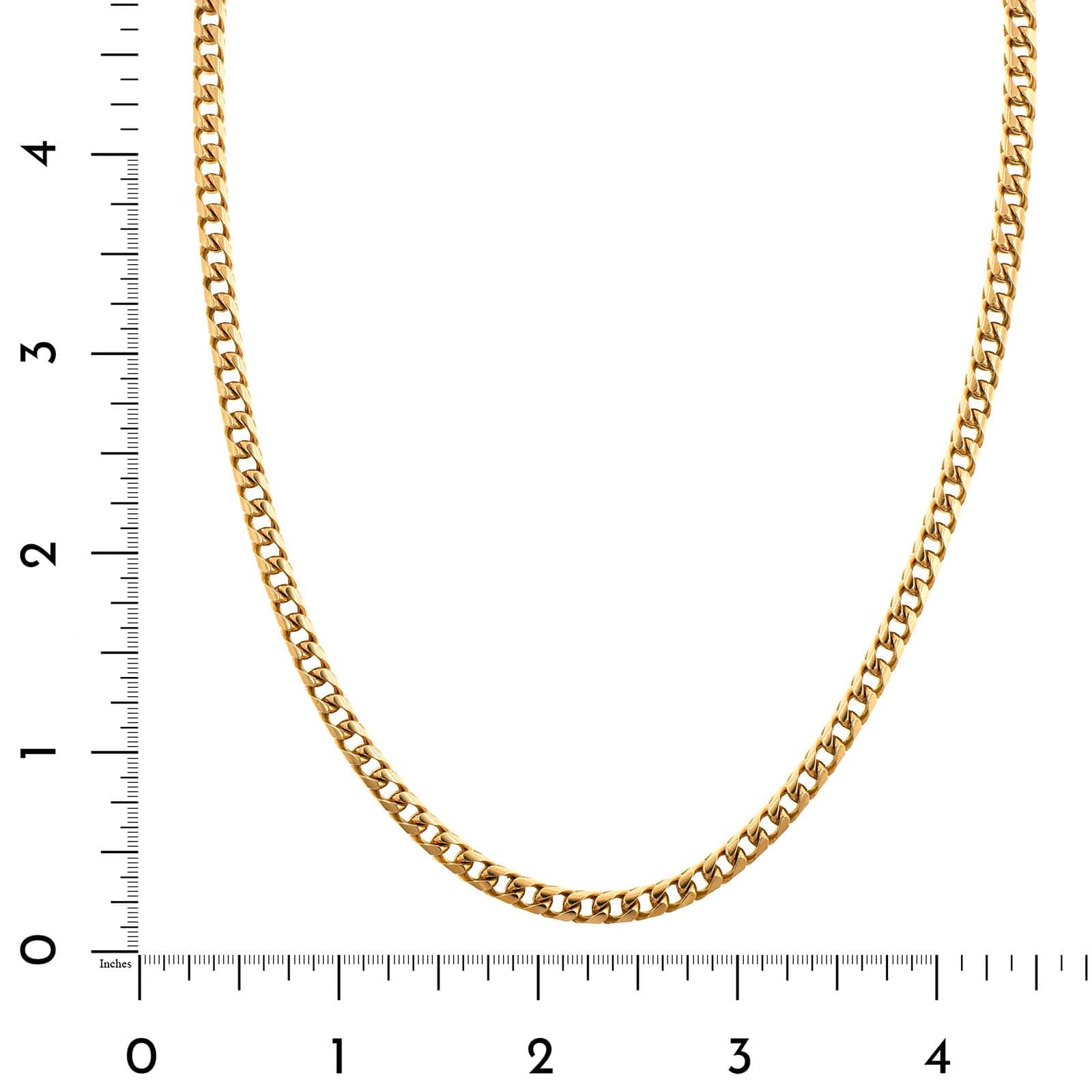 18K Yellow Gold Franco 21" Necklace - Image 3