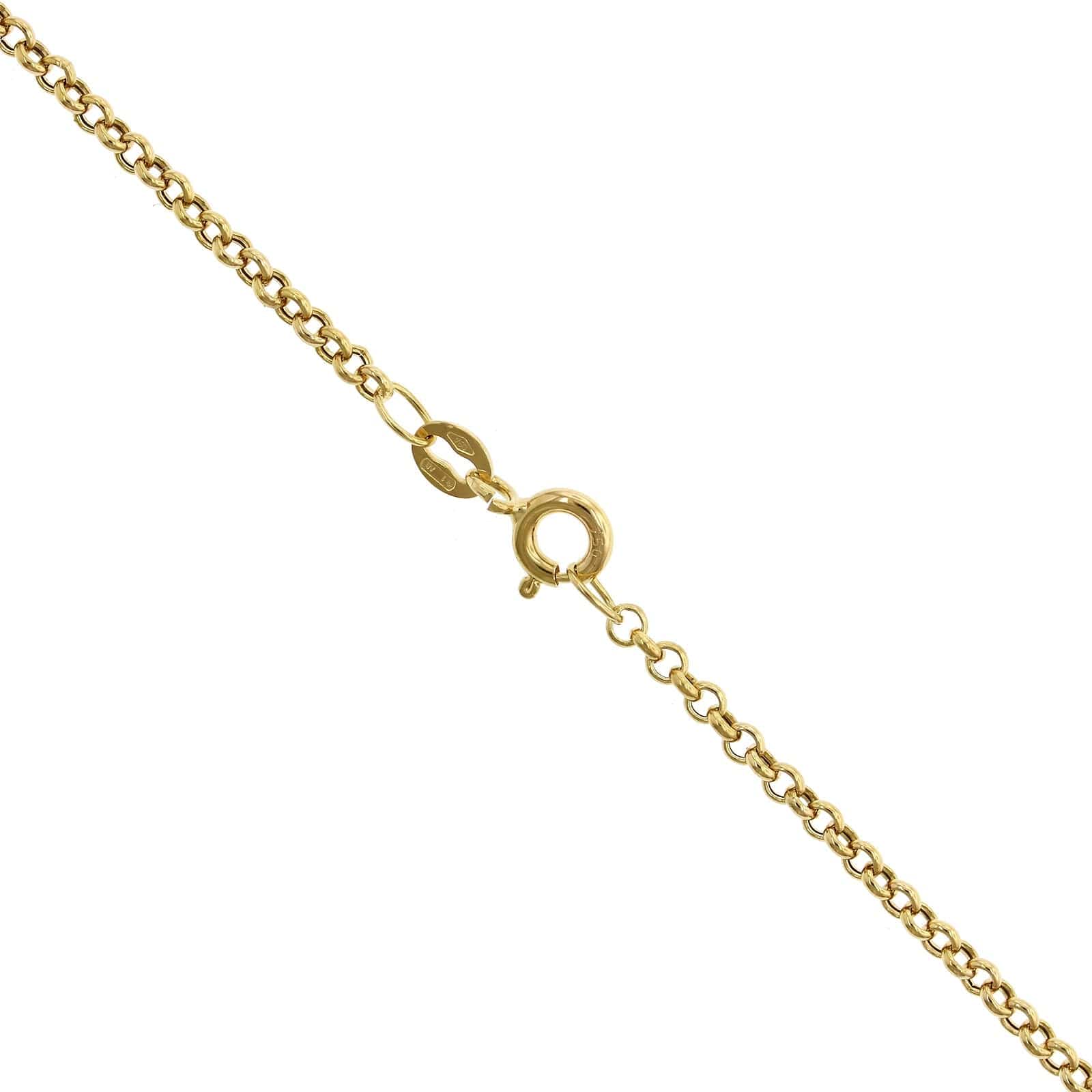 18K Yellow Gold Sherry Color Topaz Pendant - Image 3