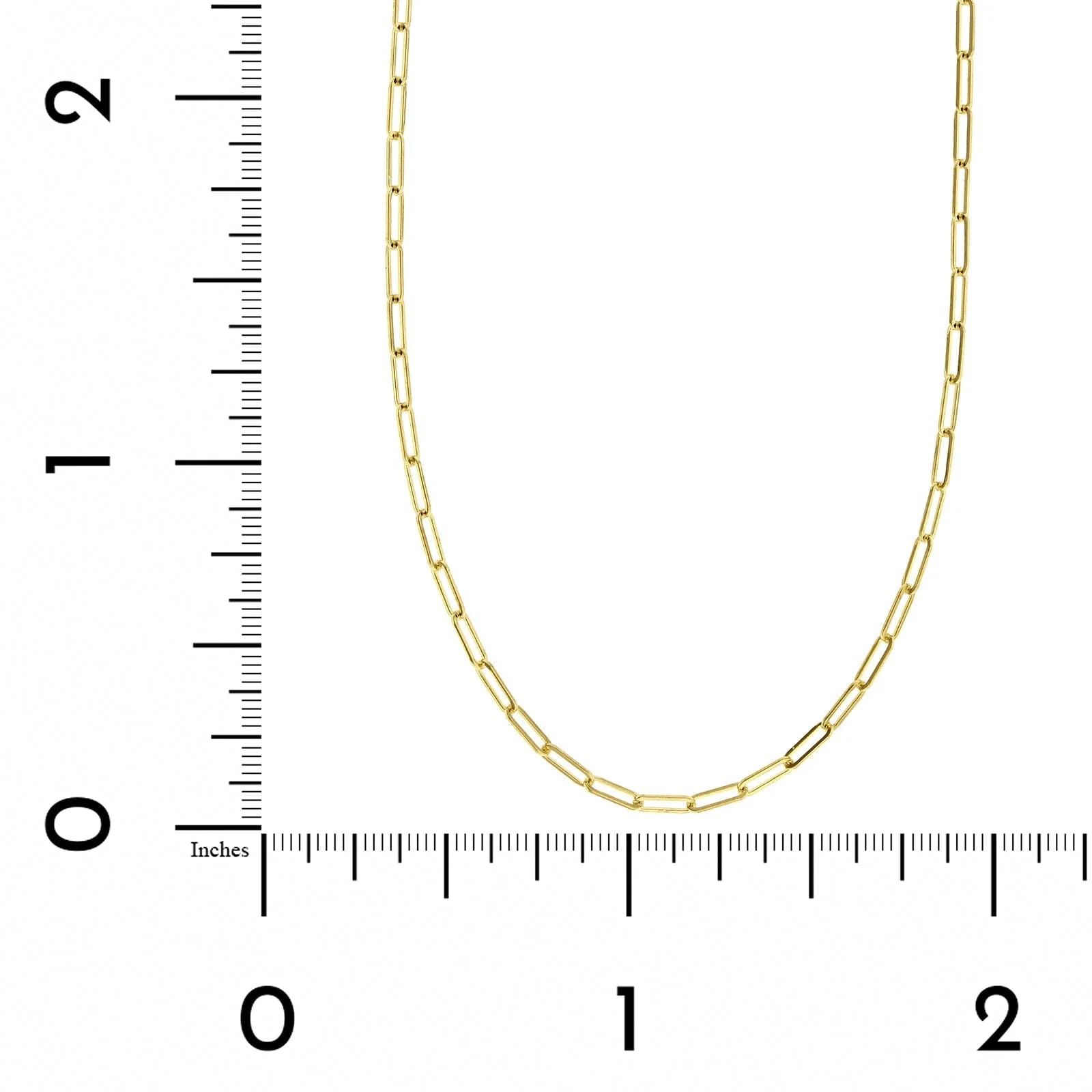 14K Yellow Gold Paperclip Chain - Image 3