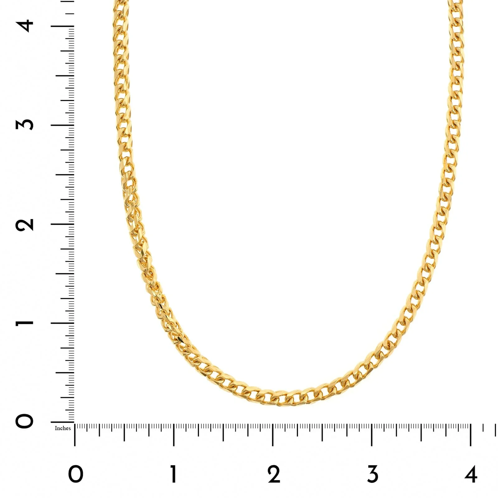 14K Yellow Gold Franco Chain Necklace - Image 3