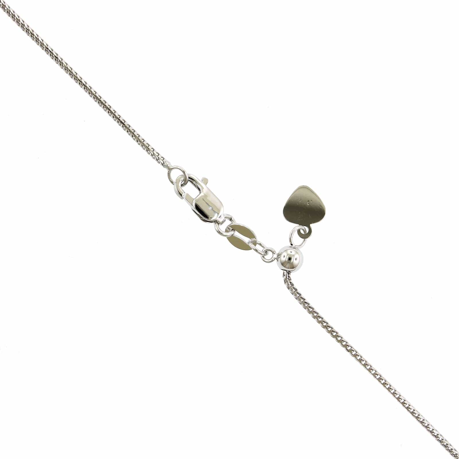 14K White Gold Franco Chain Necklace - Image 2