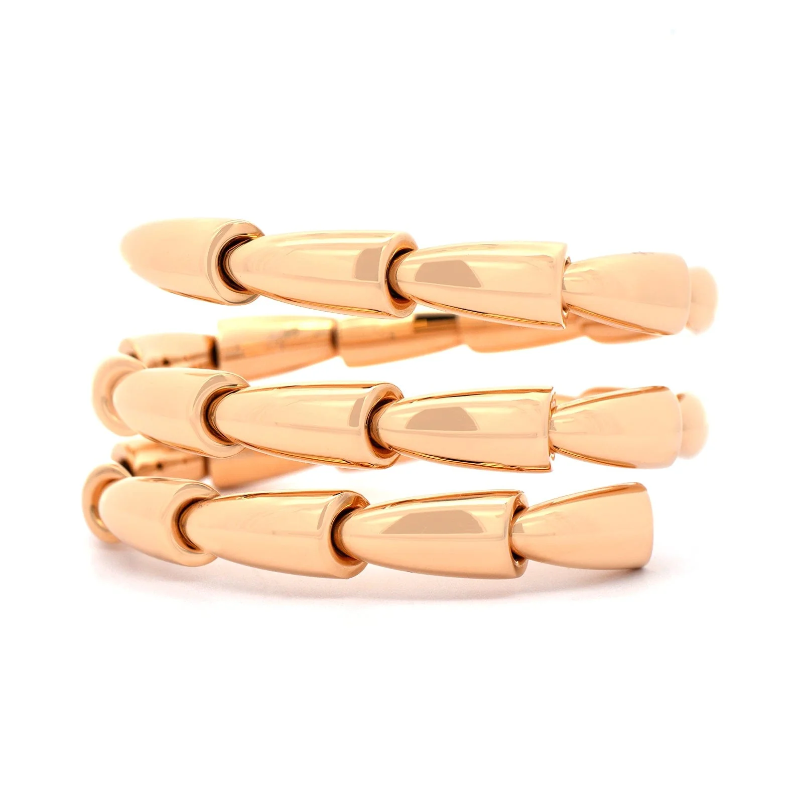Vhernier 18K Rose Gold Calla Wrap Bracelet - Image 2