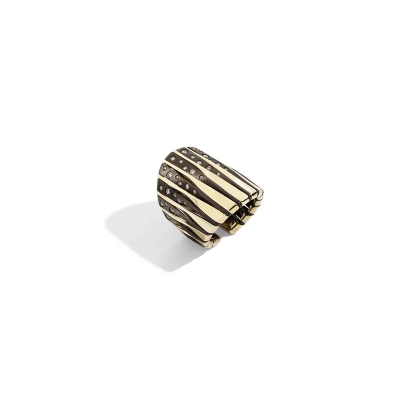 Vhernier 18K Rose Gold Coucher Du Soleil Brown Diamond Ring
