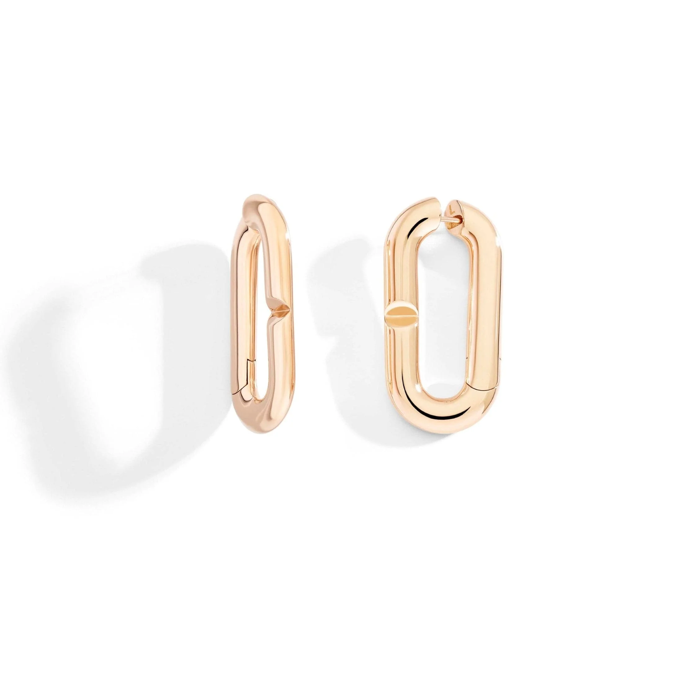 Vhernier 18K Rose Gold Mon Jeu Maxi Hoop Earrings