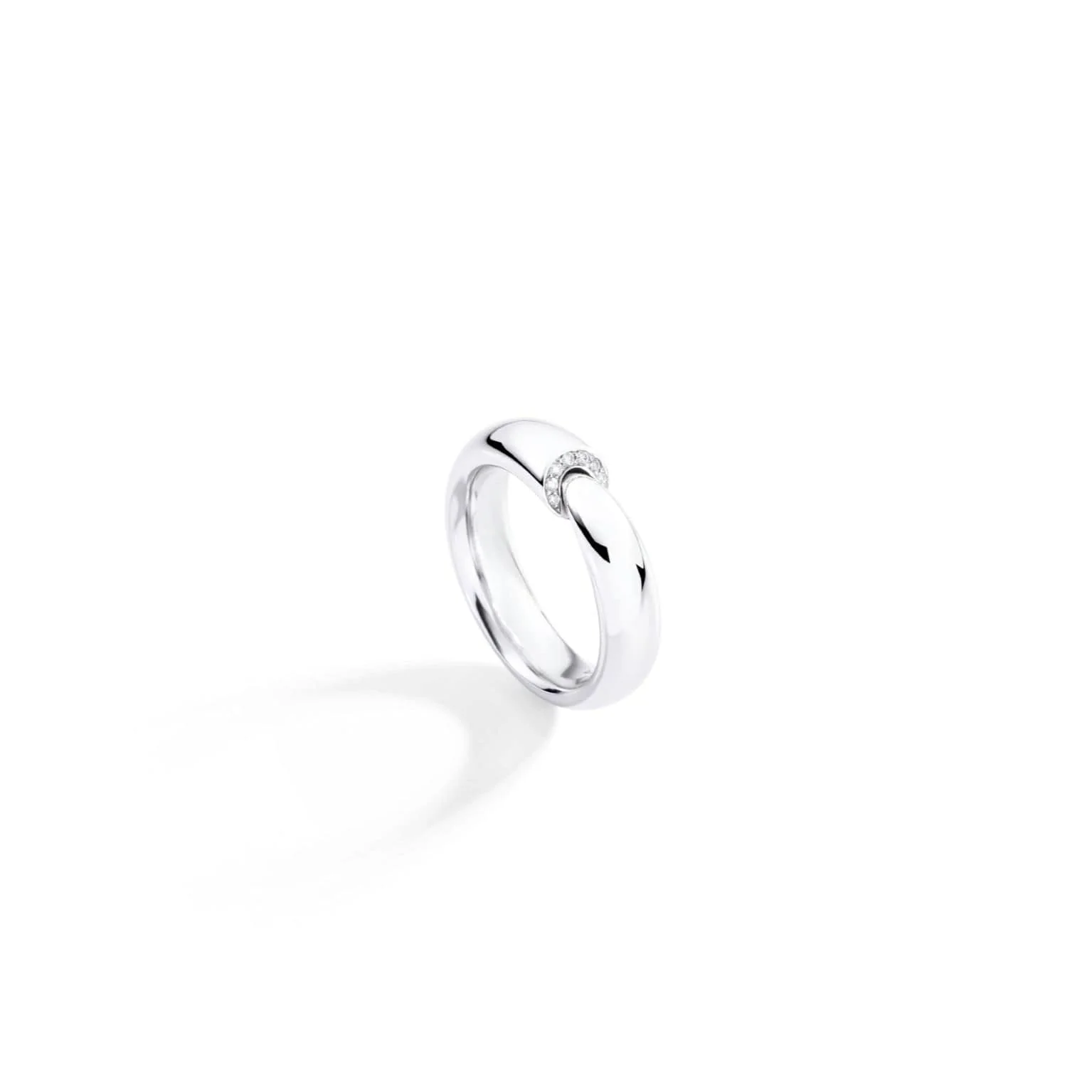 Vhernier 18K White Gold Calla Diamond Ring