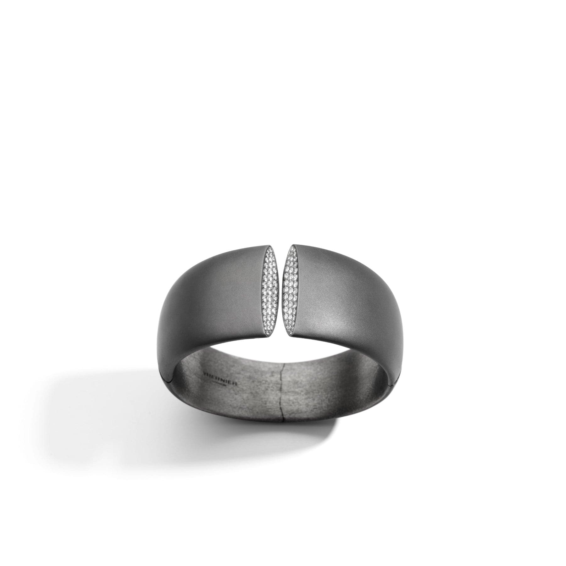 Vhernier Titanium and Diamond Eclisse Cuff Bracelet