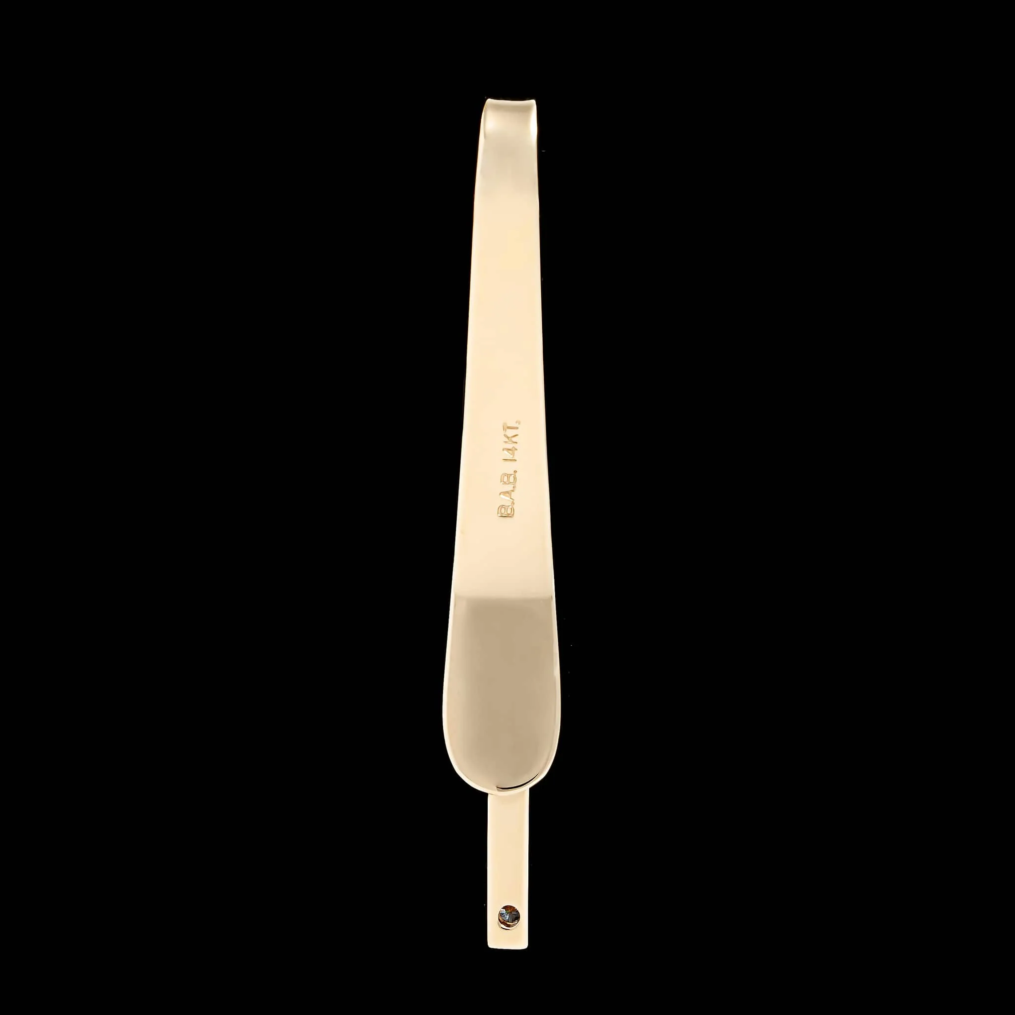Vintage B.A. Ballou & Co. 14K Yellow Gold Estate Diamond Tie Bar