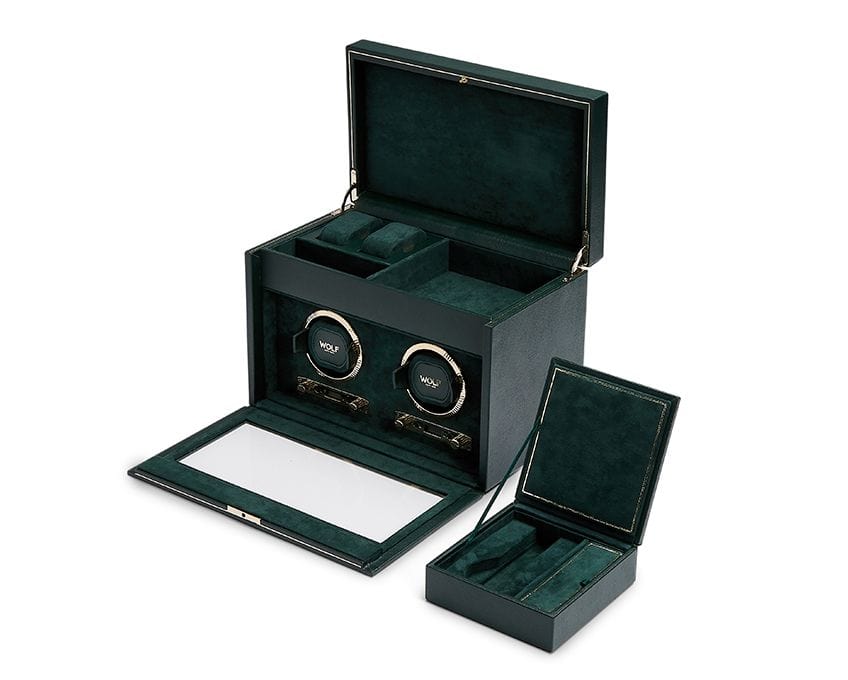 British Racing Double Watch Winder with Storage - Image 4