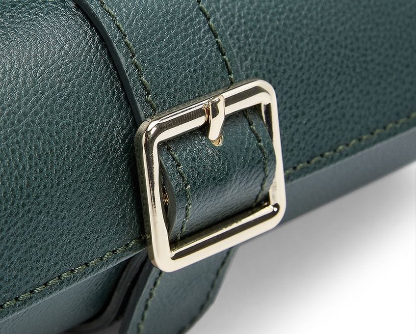 British Racing Green Triple Watch Roll - Image 4