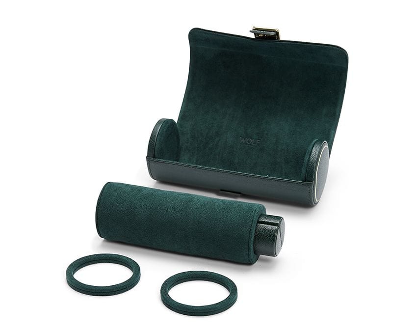 British Racing Green Triple Watch Roll - Image 5
