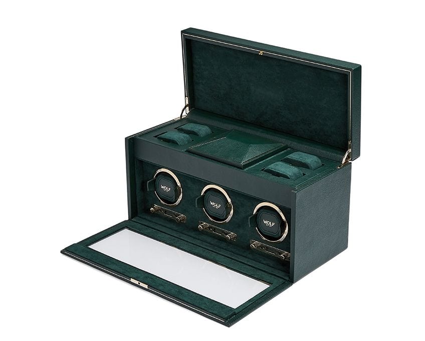 British Racing Triple Watch Winder with Storage - Image 2