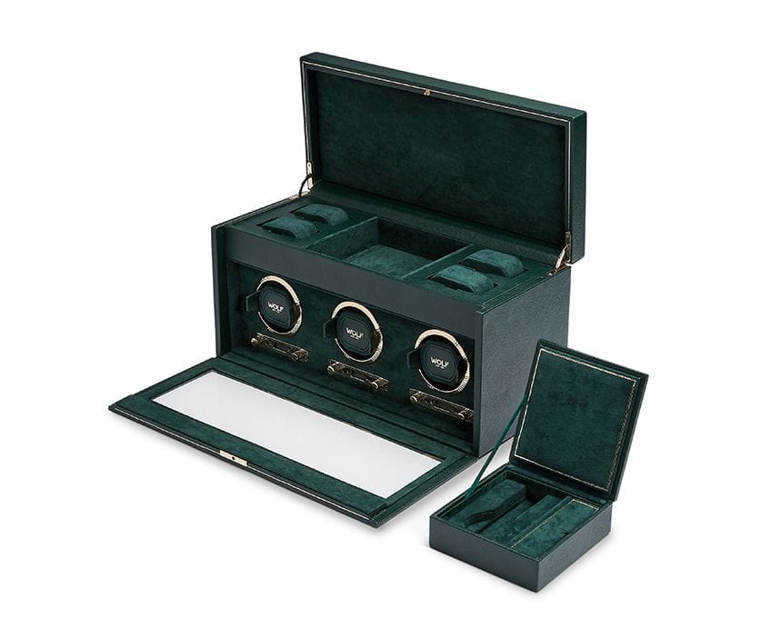 British Racing Triple Watch Winder with Storage - Image 3